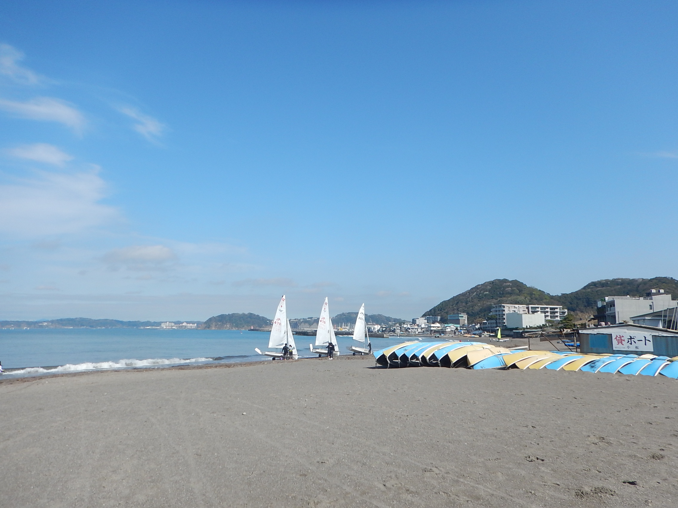 3月29日 朝の森戸海岸