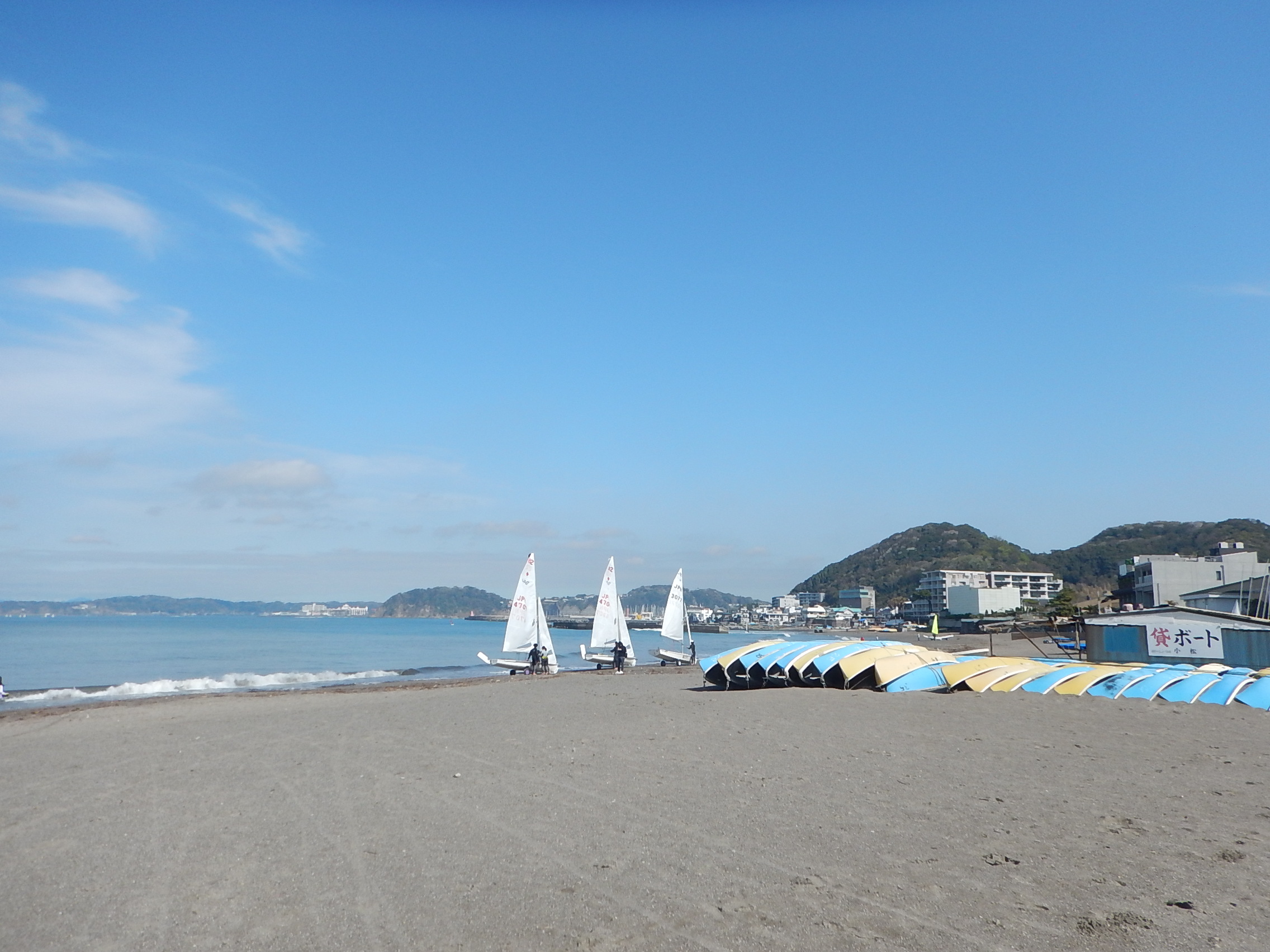 3月29日 朝の森戸海岸