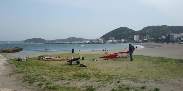 5月9日 朝の森戸海岸