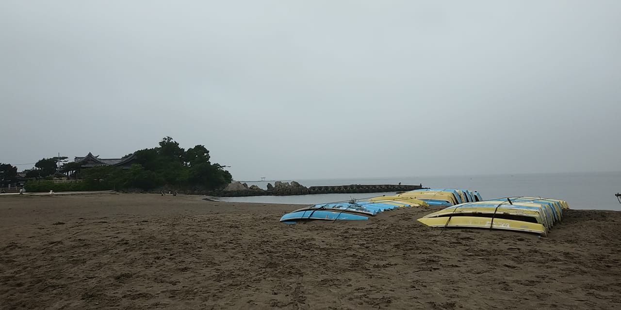 5月20日 朝の森戸海岸