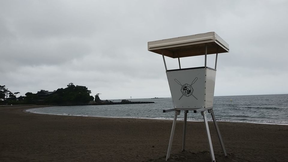 6月29日 朝の森戸海岸