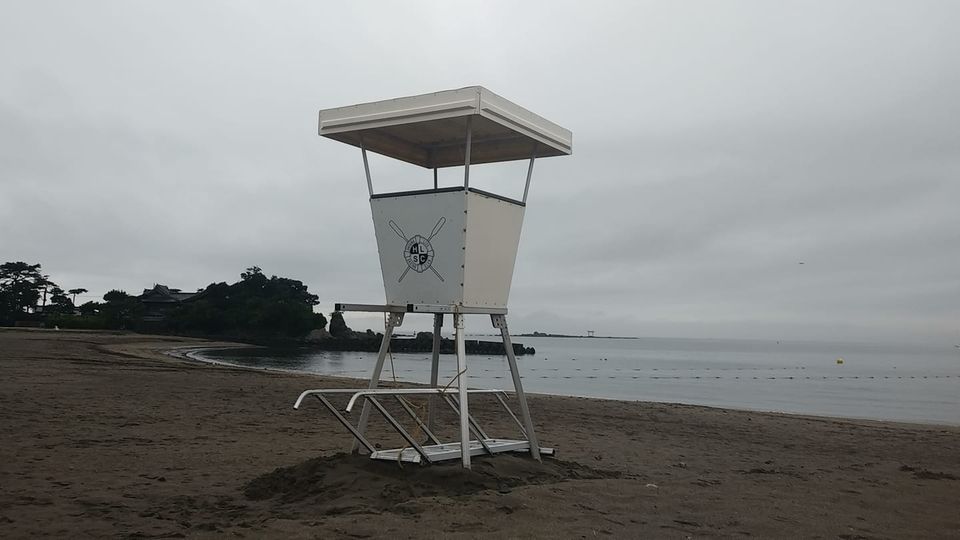 7月5日 朝の森戸海岸