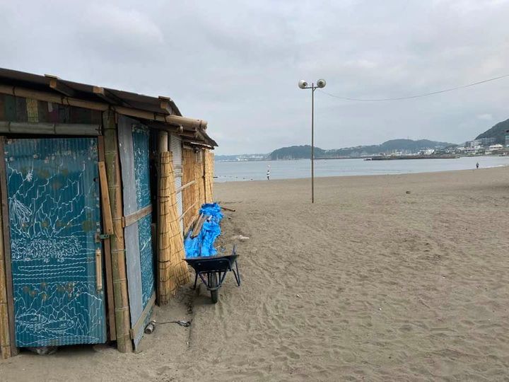 7月14日 朝の森戸海岸