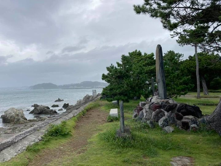 8月9日 朝の森戸海岸