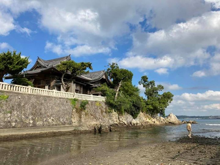 8月7日 朝の森戸海岸