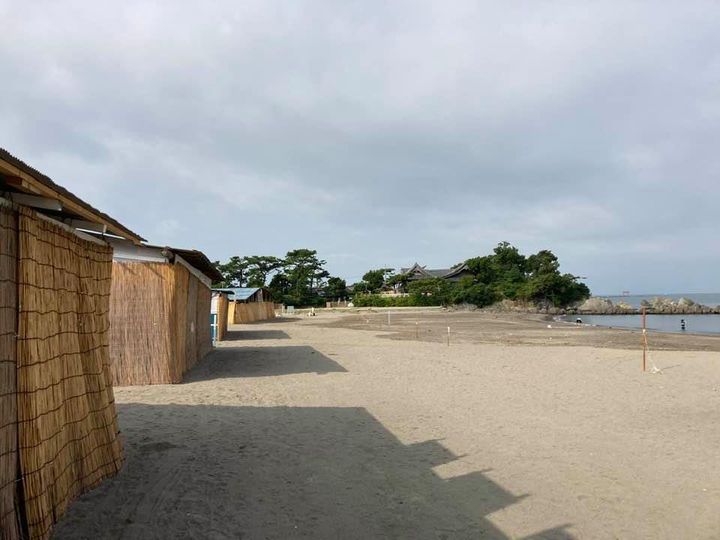 8月12日 朝の森戸海岸