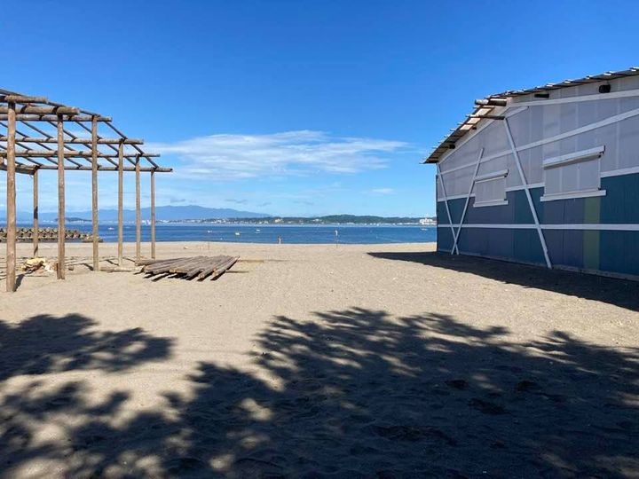 8月20日 朝の森戸海岸