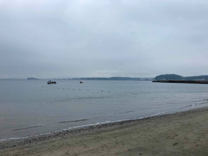 9月2日 朝の森戸海岸