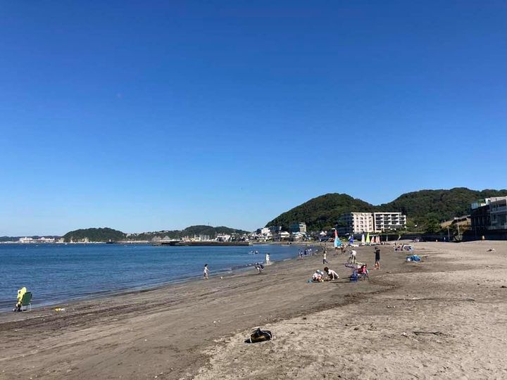 9月20日 朝の森戸海岸