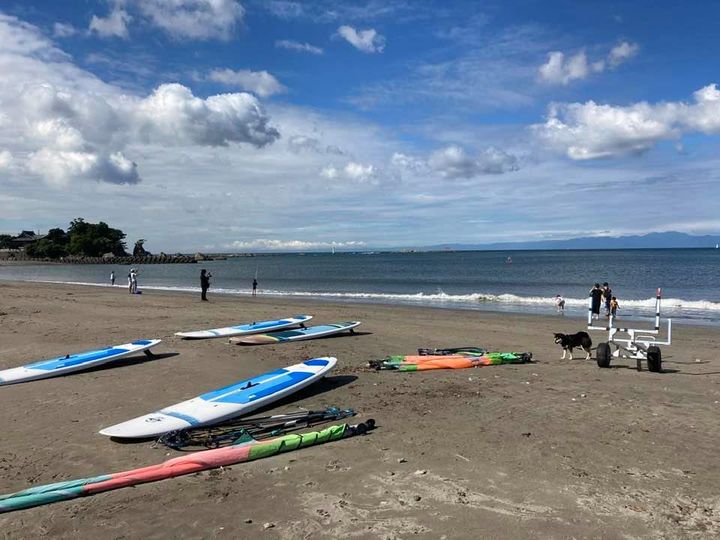 9月19日 朝の森戸海岸