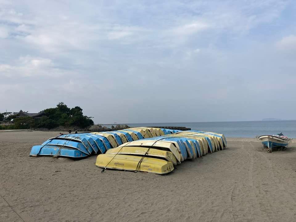 11月2日 朝の森戸海岸