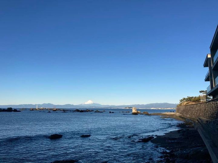 1月1日 朝の森戸海岸