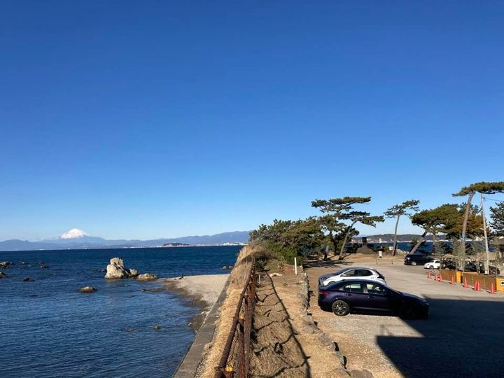 1月5日 朝の森戸海岸