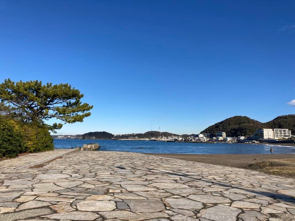 1月12日 朝の森戸海岸