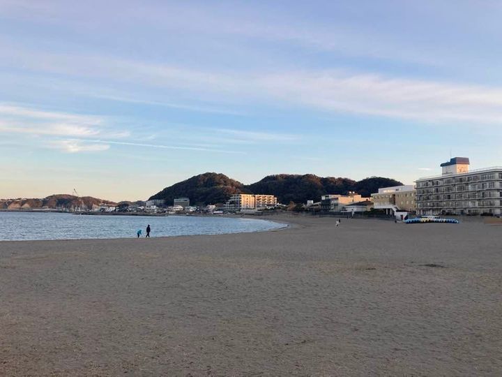 1月30日 朝の森戸海岸