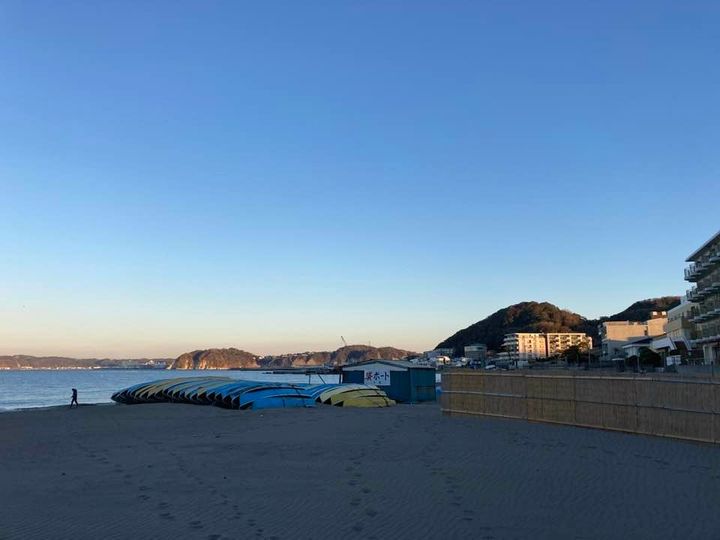 2月2日 朝の森戸海岸