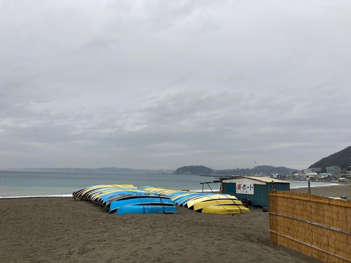 2月20日 朝の森戸海岸