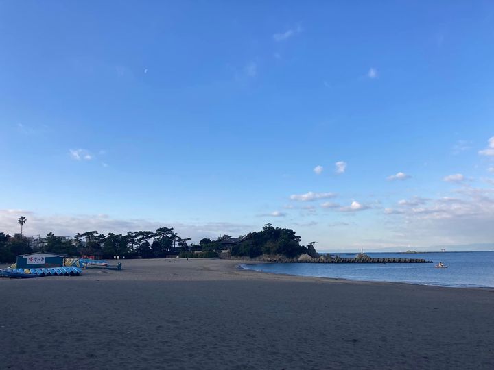 2月24日 森戸海岸の様子