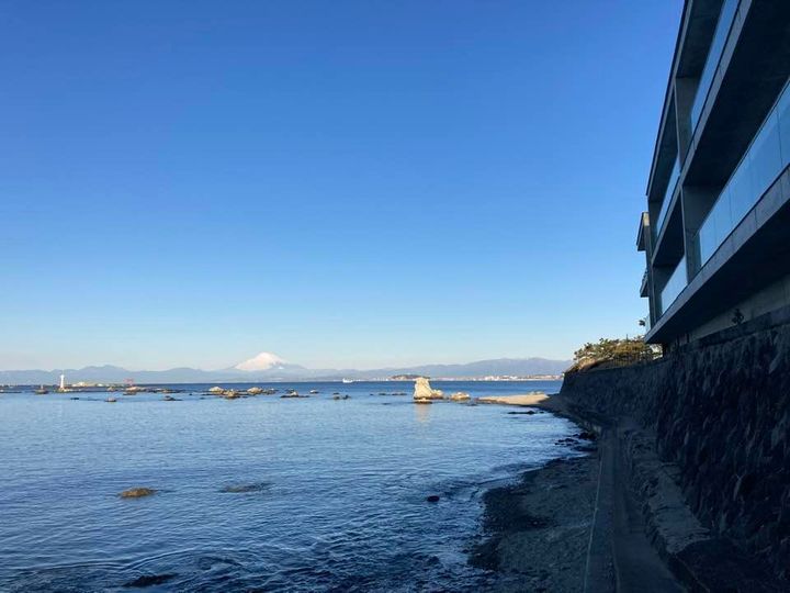 2月25日 森戸海岸の様子